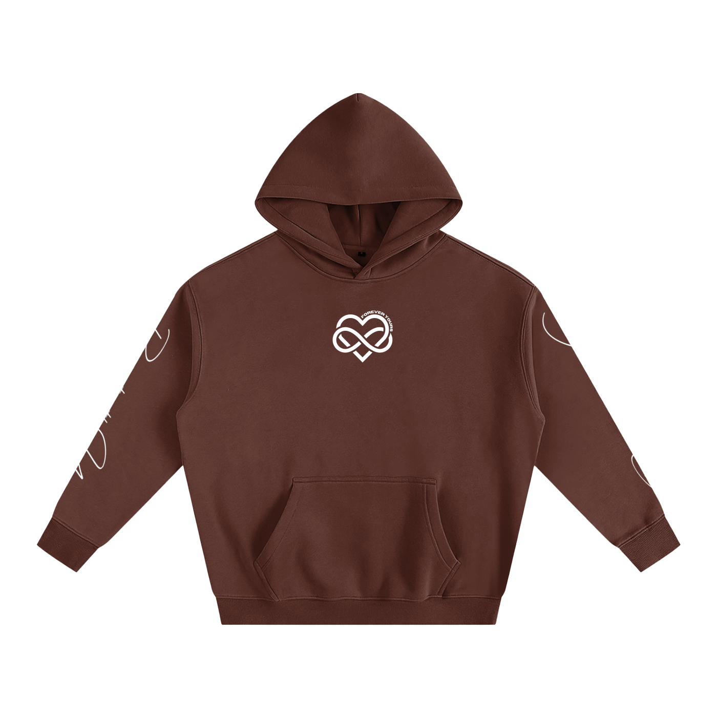 I LOVE YOU - Oversized Heart-Lyric Hoodie