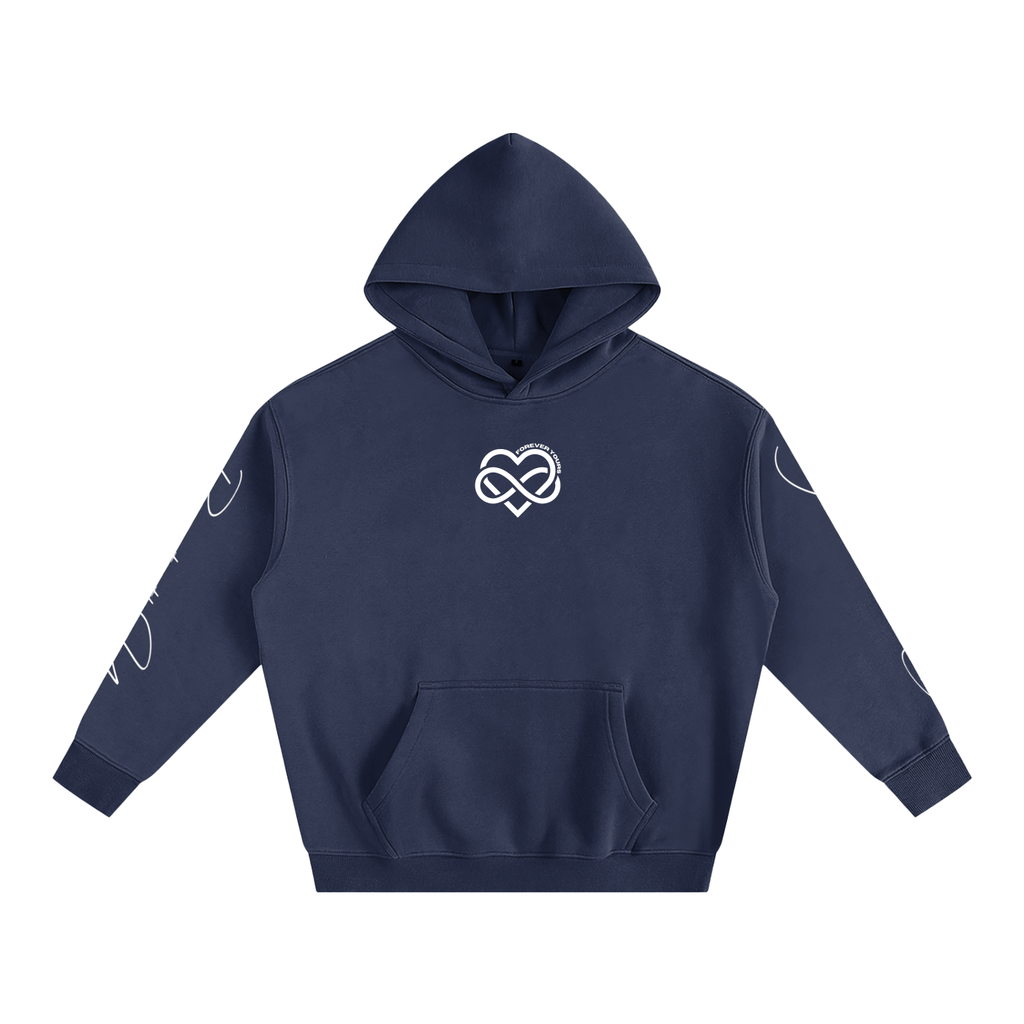 I LOVE YOU - Oversized Heart-Lyric Hoodie