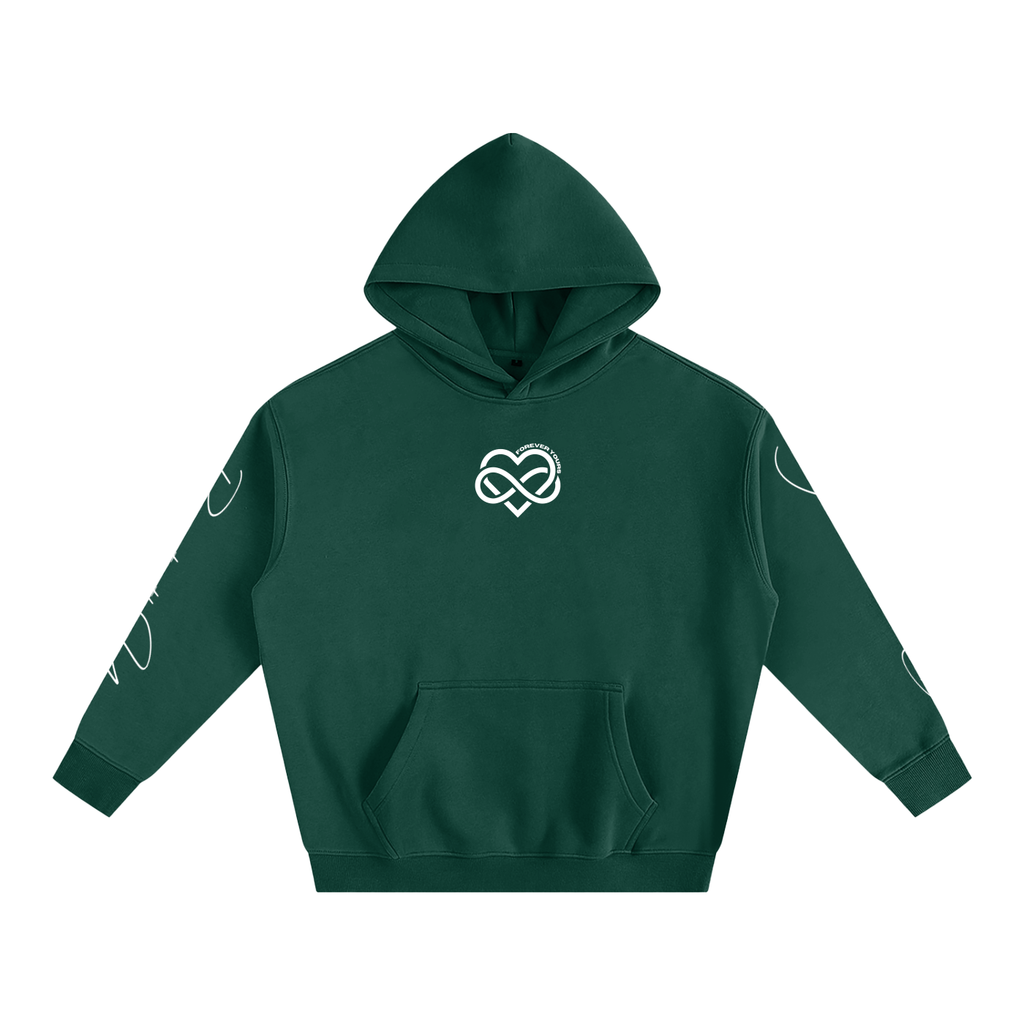 I LOVE YOU - Oversized Heart-Lyric Hoodie