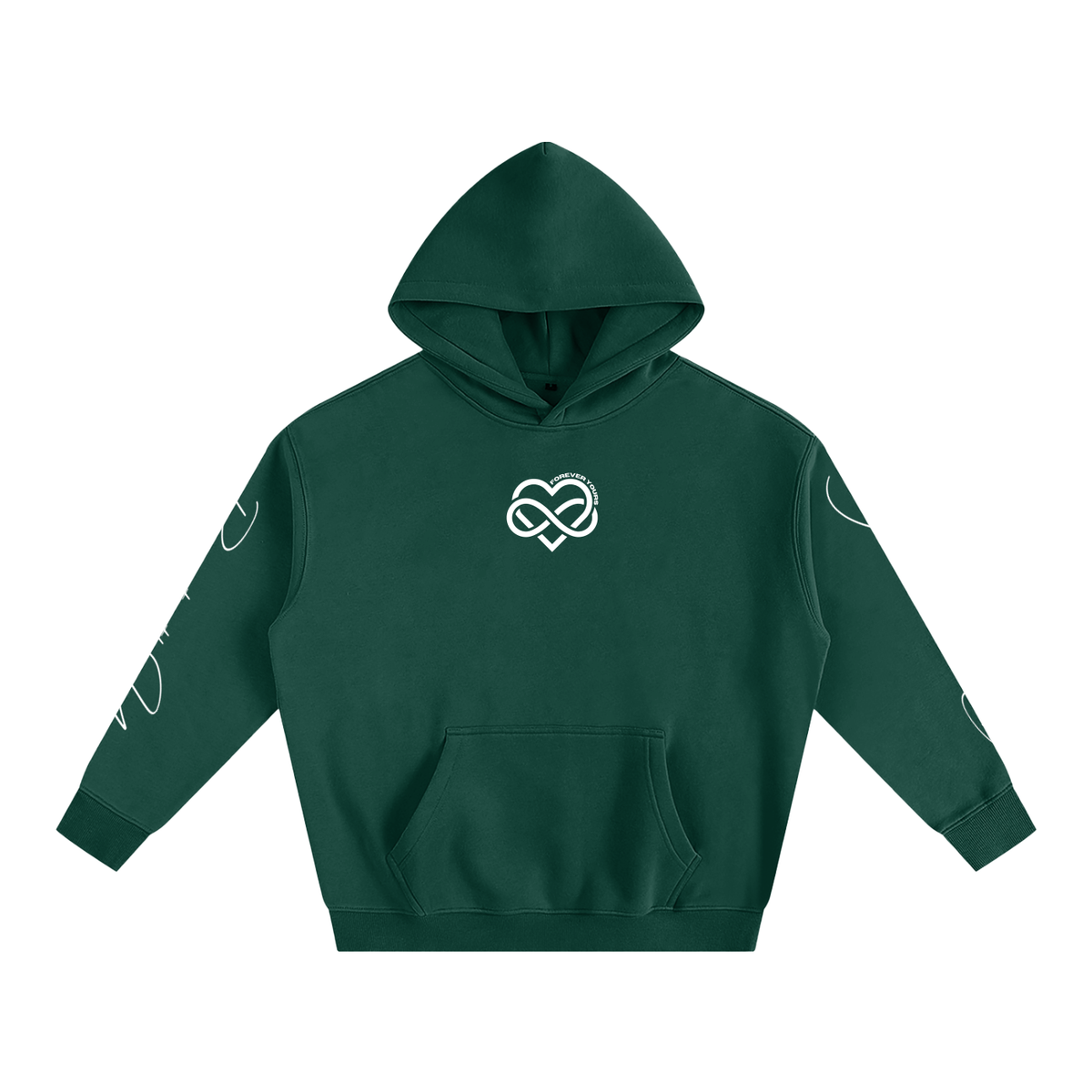 I LOVE YOU - Oversized Heart-Lyric Hoodie